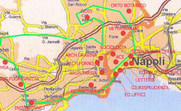 Mappa collegamenti telematici metropolitani